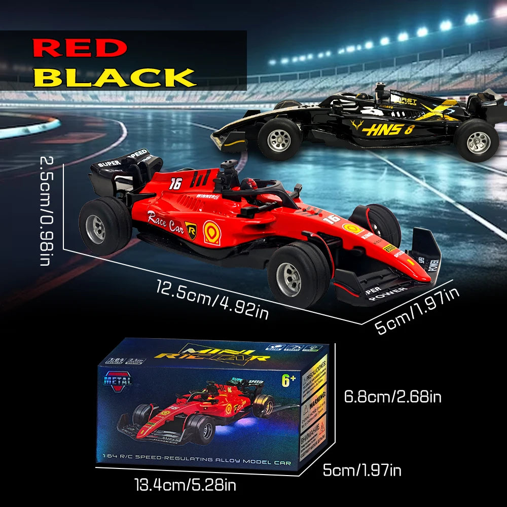 Mini RC Drift Car with Gyro, 1:64 4WD Full Proportional RC Cars, High Speed Remote Control Car with Lights, Vehicle for Adults K