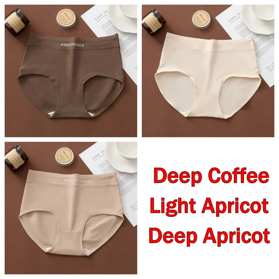 3PCS/Set Letter Seamless Women Panties Underpanties Sports Soft Female Underwear Large Size Sexy Pure Cotton Women's Intimates