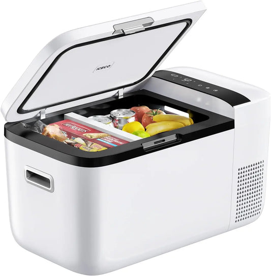 Dual Zone 12 Volt Refrigerator, 12V Car Refrigerator with Secop Compressor, Separate Control, DC & AC, 0℉ - 50℉, Portable Freeze
