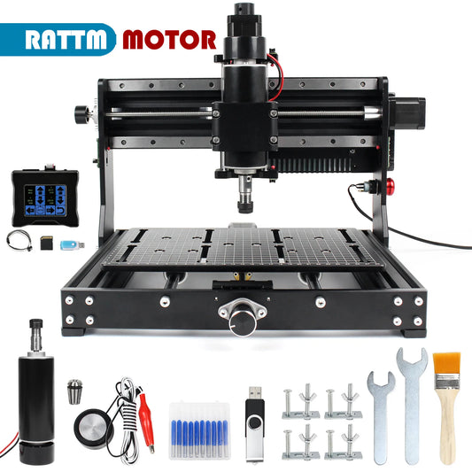 【EU US BR】DIY 3 Axis GRBL 3020 Plus CNC 3W 5W 10W 15W 20W Laser Engraver Engraving Machine PCB Milling Machine 2 in 1