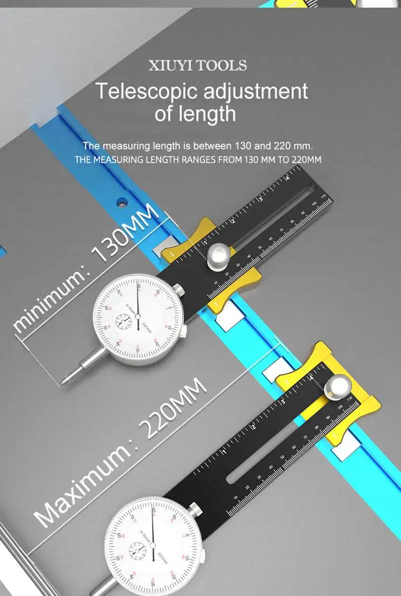 ENJOYWOOD Aluminum Alloy Table Saw Dial Gauge Corrector for Saw Table Saw Blade Correction Woodworking Tool