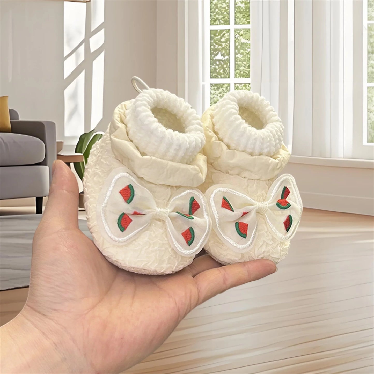 Adorable Toddler Winter Boots Fleece Lined Snow Shoes Bow