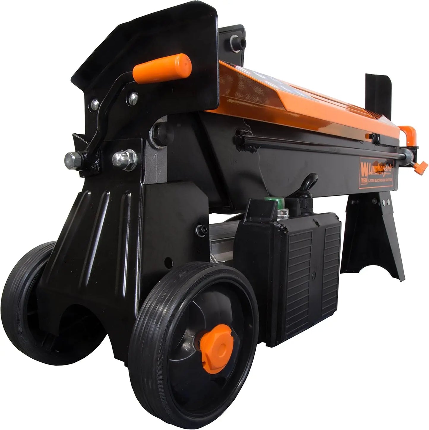 Electric Log Splitter, 6.5-Ton Capacity with Portable Stand (56208) 15A Motor 34-Inch Stand