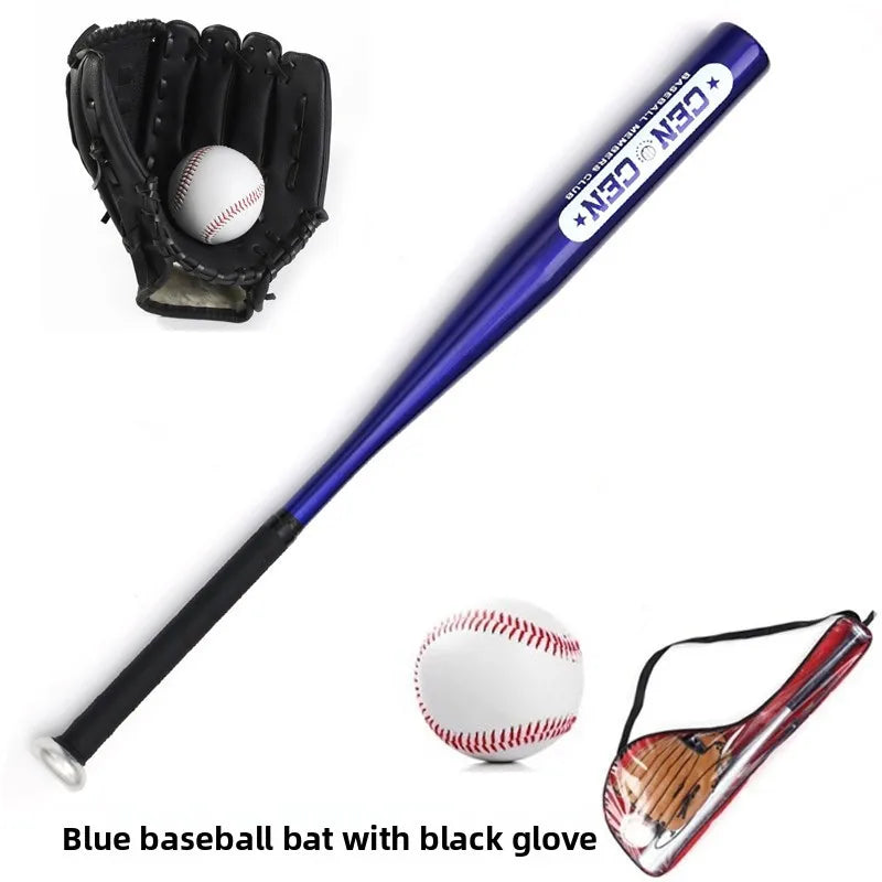 Beginner Children's Baseball Equipment Set Leather Glove Youth Bapa Aluminum Alloy Basswood Oak Training Baseball Bat
