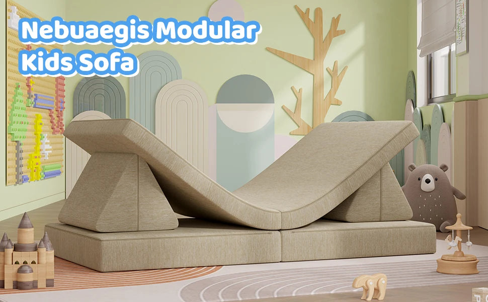 Foldable Sofa Children's Living Room Bedroom Folding Sofa Adjustable Backrest Single Backrest Office Chair Reclining Or Sitting