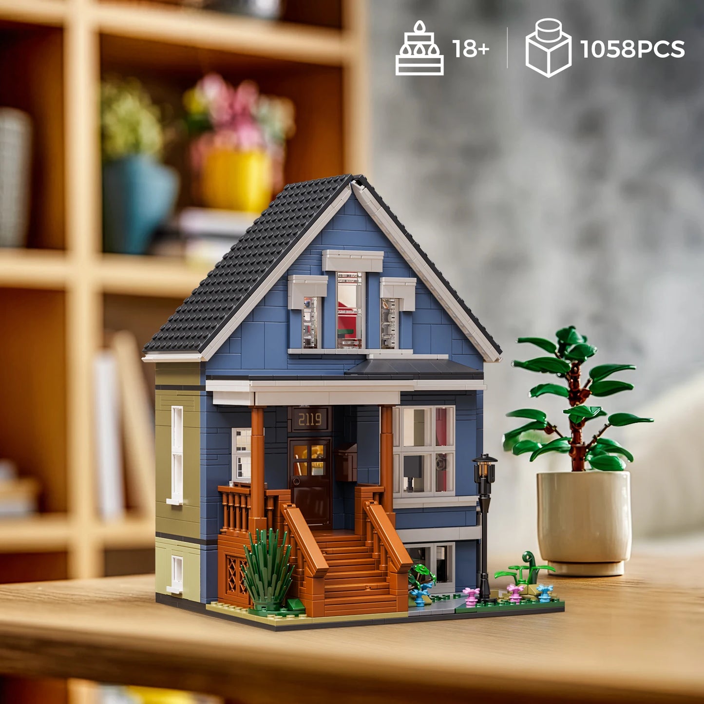 Shameless Gallagher House Building Bricks Family Blocks Toys Gift for Fans and Adults (1058 PCS)