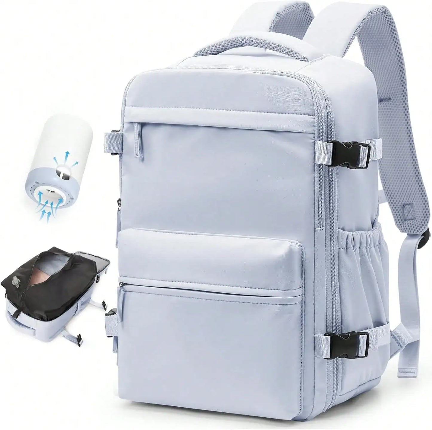 Vacuum Travel Backpack With Pump Flight Ready Carry On