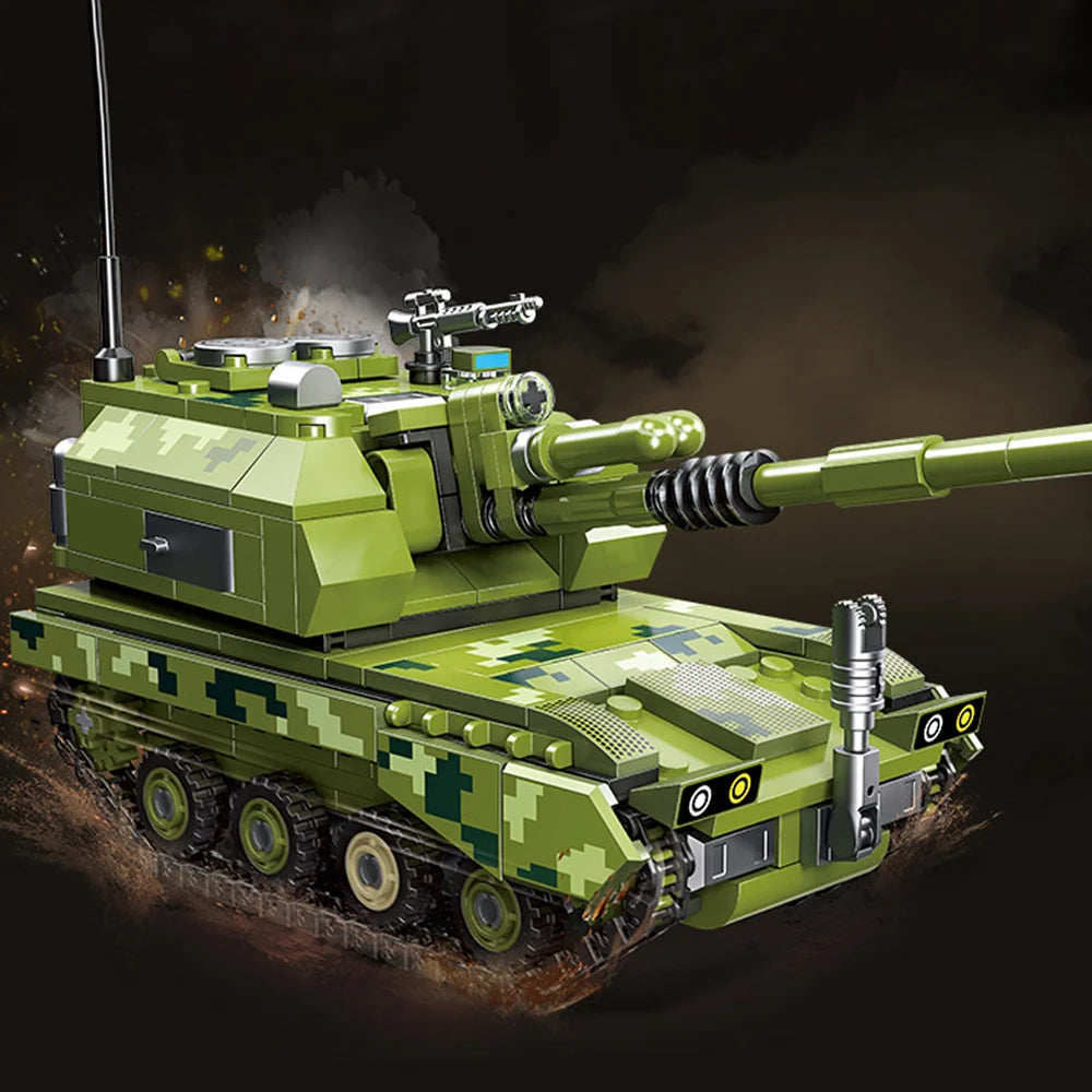 Tank Model Building Blocks Sets Create Room Decoration Durable ABS Construction Kids Toy Bricks Perfect Christmas Birthday Gifts