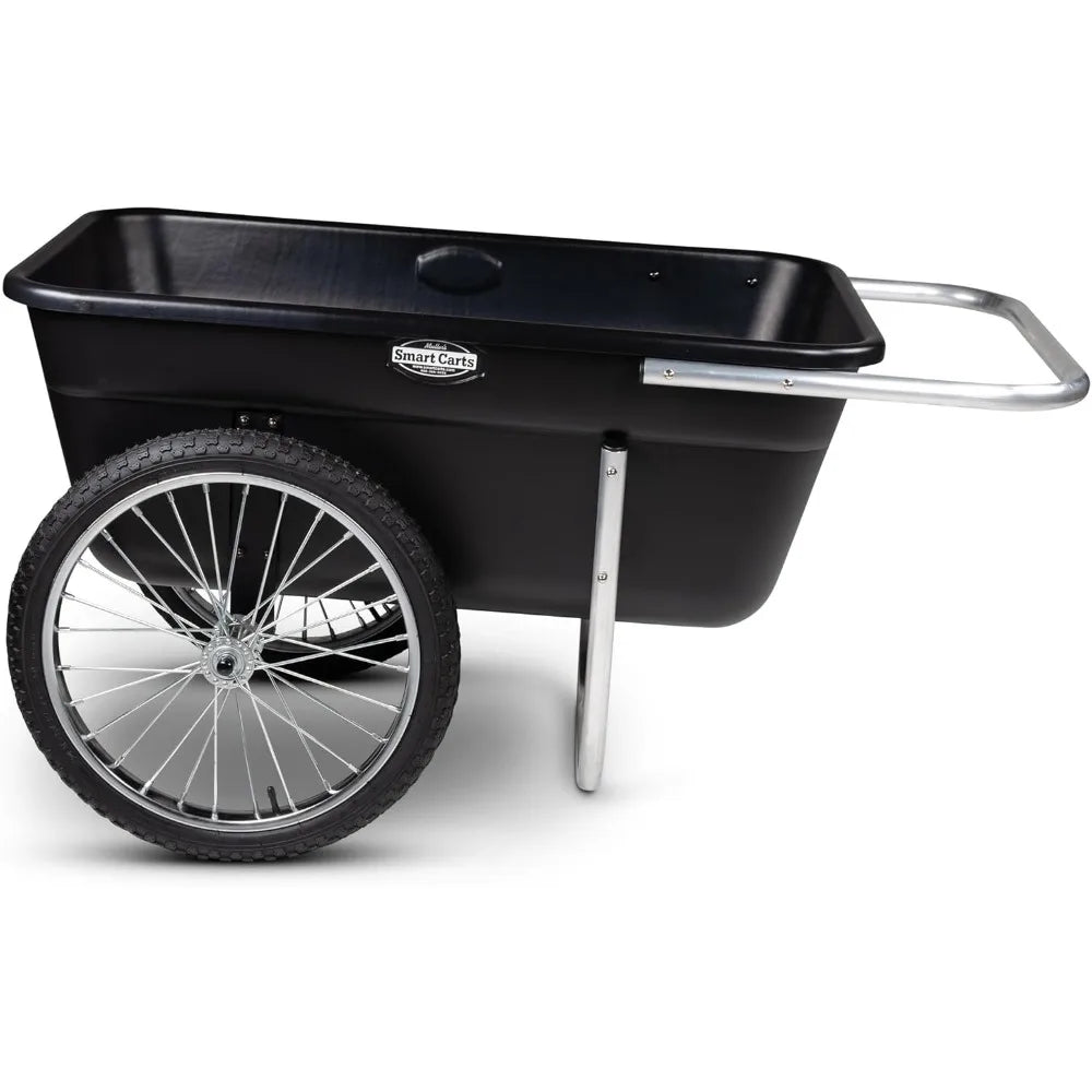 Premium Yard Cart - Strong, Lightweight, and Perfectly Balanced (20" Air Filled Wheels)