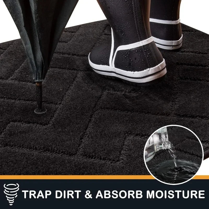 Dirt Trapper Door Mat 34 X 59 Non Slip Machine Washable Entry Rug Shoe Scraper Dog Doormat Super Absorbent Welcome
