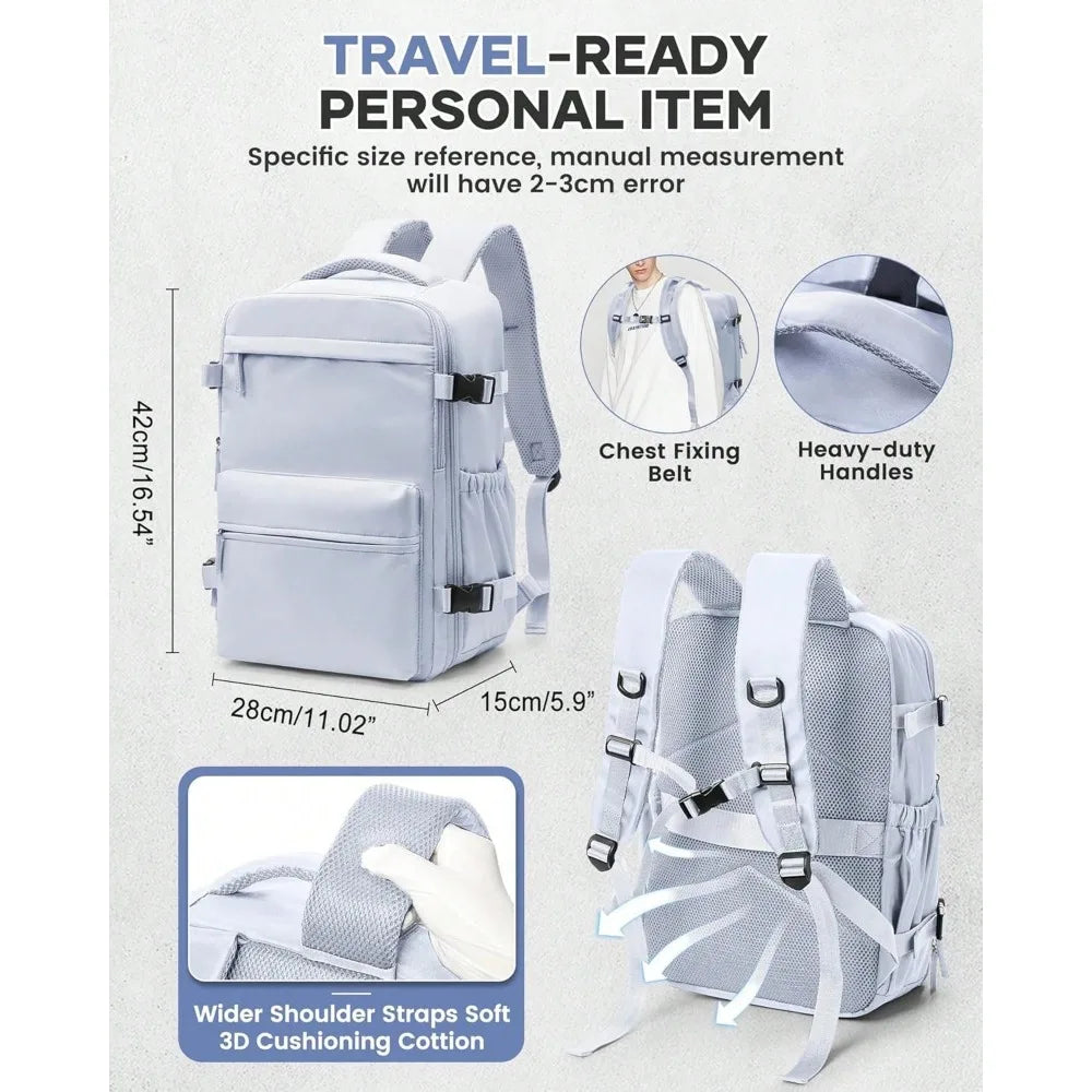 Vacuum Travel Backpack With Pump Flight Ready Carry On