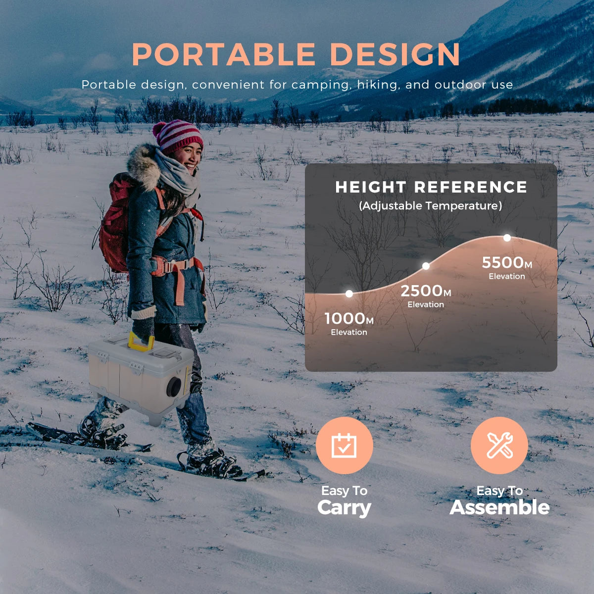 8KW Diesel Heater 12V Portable toolbox Diesel Parking Air Heater w/Bluetooth/Ventilation/Timing Function For Vehicles Outdoor RV