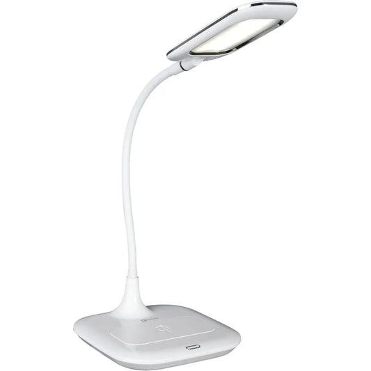 LED Desk Lamp with Wireless Charging - Designed to Reduce Eyestrain - Adjustable Flexible Neck, 3 Color Modes & Touch