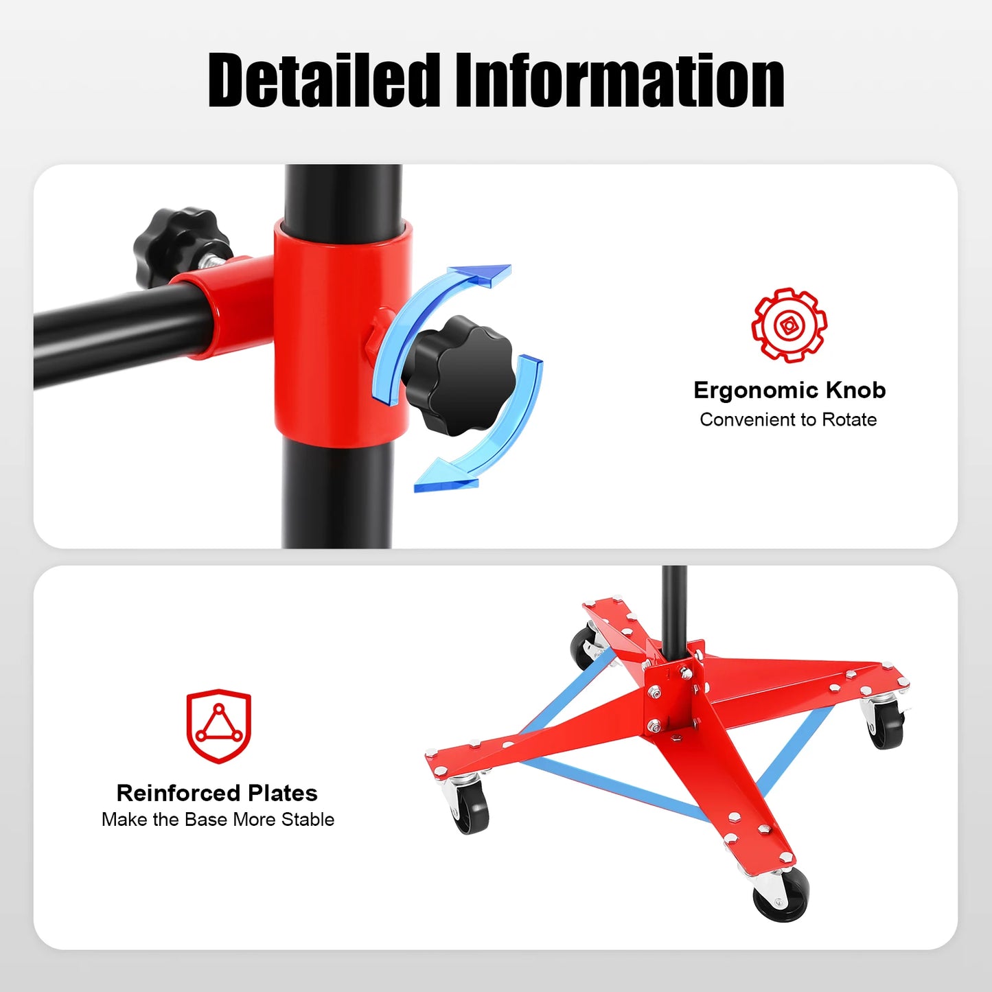 Universal Vehicle Paint Stand Heavy-Duty Panel Tree Stand 6 Adjustable Hooks 360° Rotating Arms for Car Doors, Fenders & Bumpers