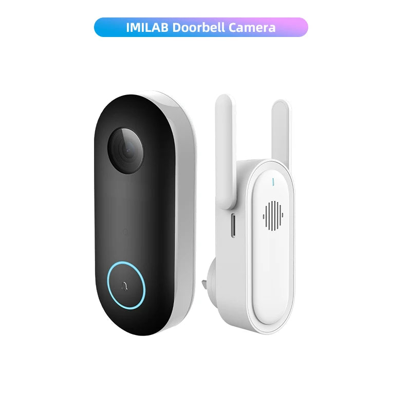IMILAB Smart Home Video Doorbell Camera WiFi 2.5K Security Protection Human Detection Local Storag Instant Alert 5200mAh