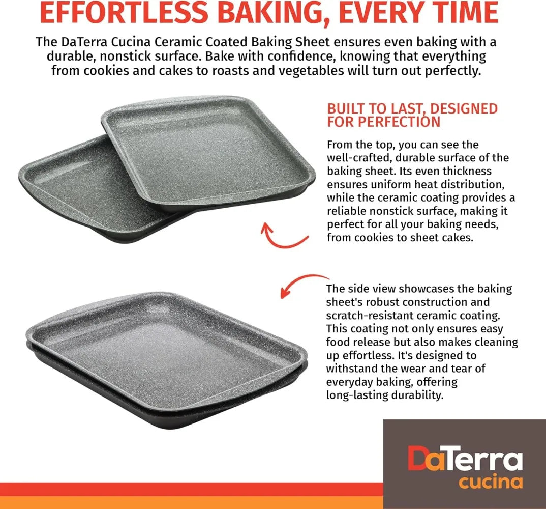 Cucina Nonstick Ceramic Baking Sheets Twin Pack 16x11