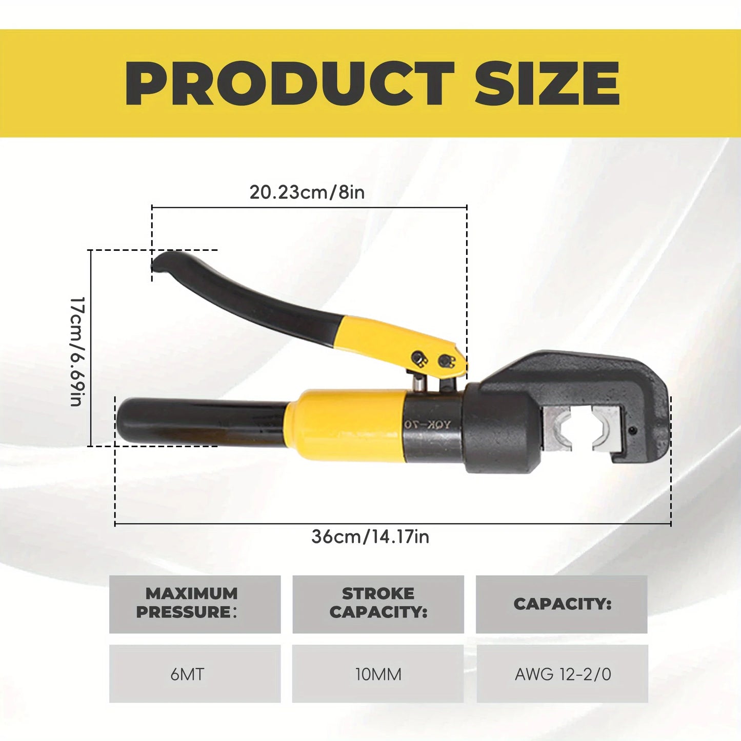 YQK-70 6 Ton Hydraulic Crimping Tool Battery Cable Crimping Tool Hydraulic Hose Crimper plumbing tools  hydraulic crimping tool