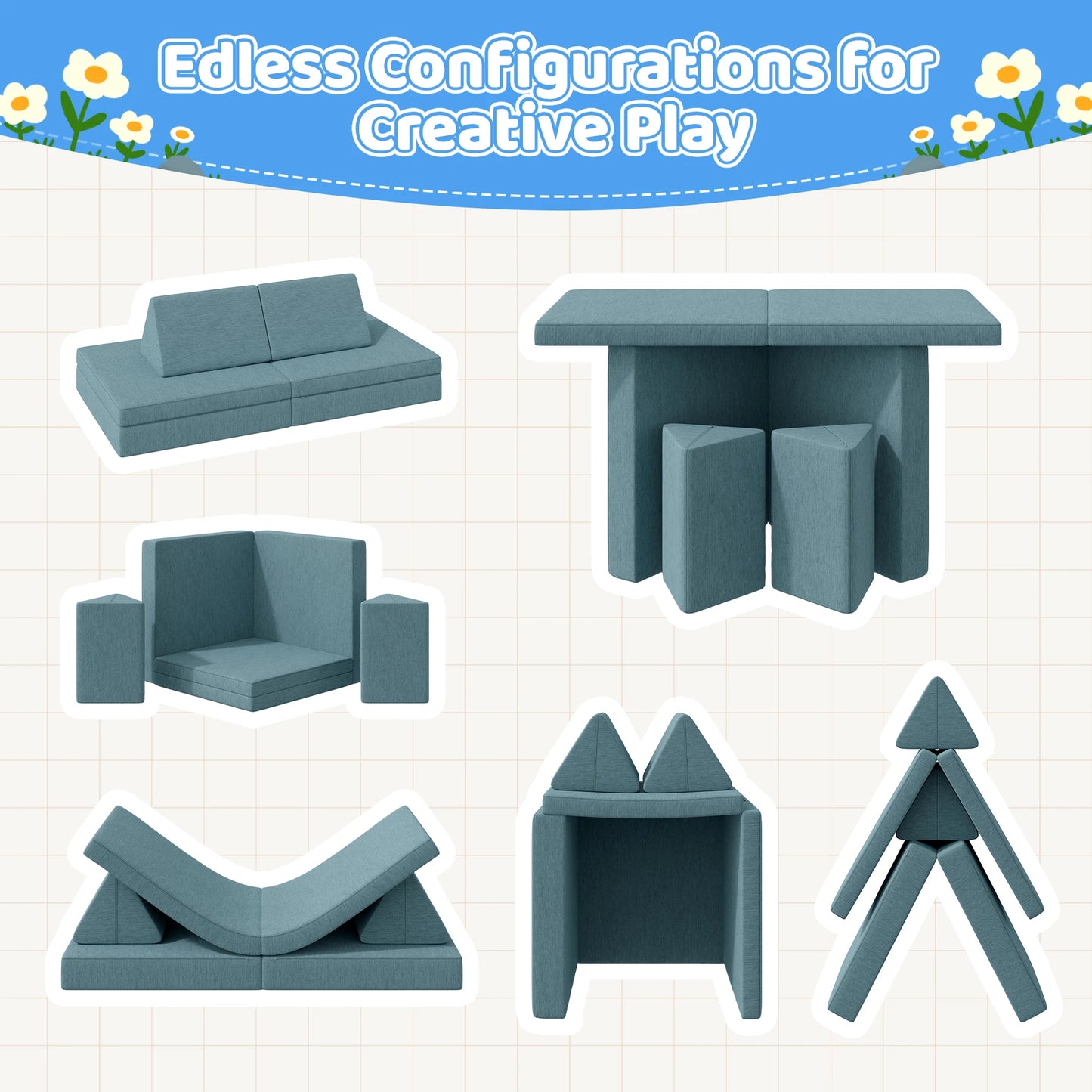 Foldable Sofa Children's Living Room Bedroom Folding Sofa Adjustable Backrest Single Backrest Office Chair Reclining Or Sitting