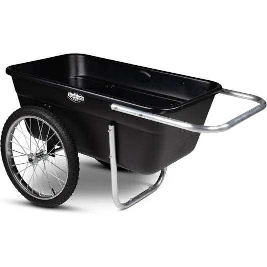 Premium Yard Cart - Strong, Lightweight, and Perfectly Balanced (20" Air Filled Wheels)