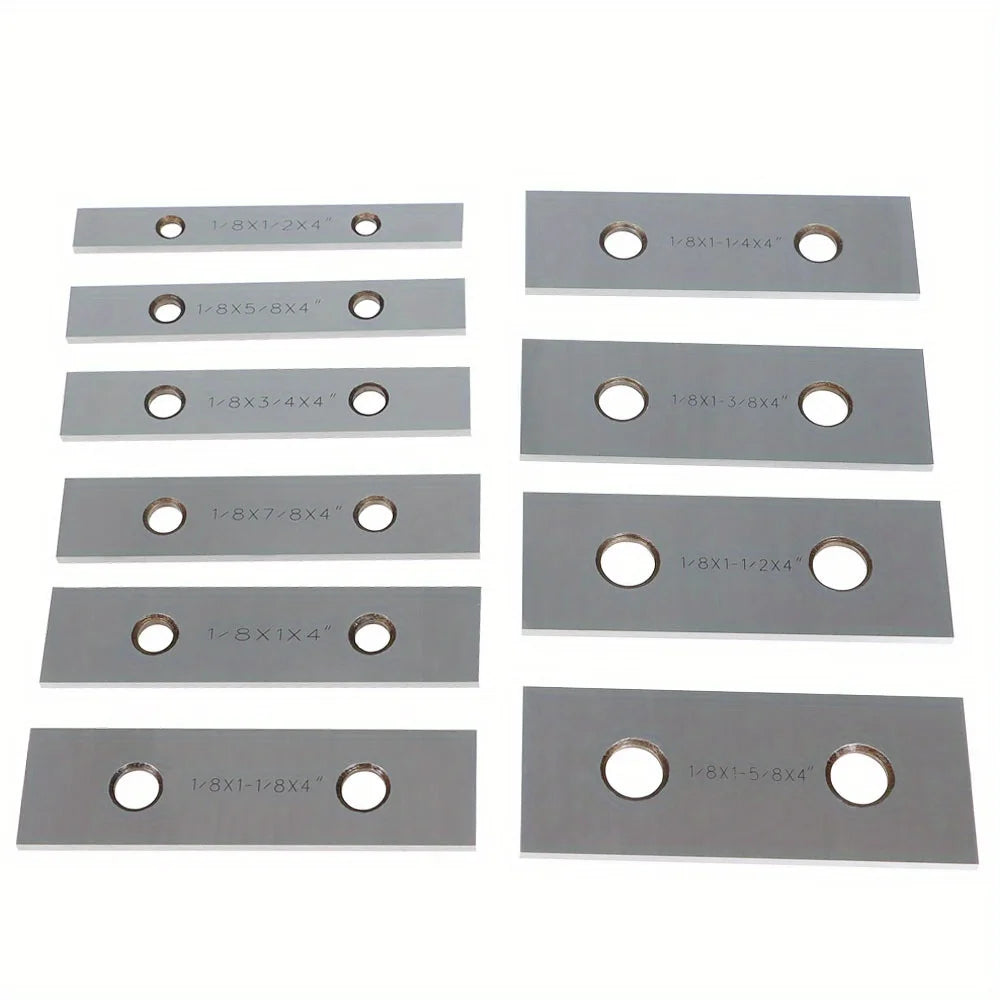 10 Pair 1/8 x 4-Inch Machinist Parallel Block Set Accuracy 0.0002in Hardened Gage Gauge Tool Blocks Set