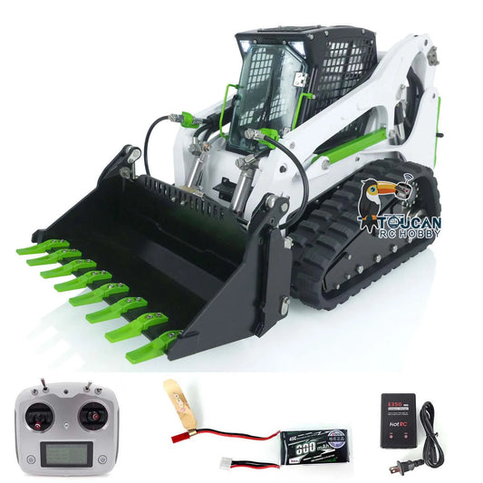 LESU 1/14 Aoue LT5 RC Hydraulic Loader Skid-Steer Design Remote Controlled Construction Machinery Model THZH1353