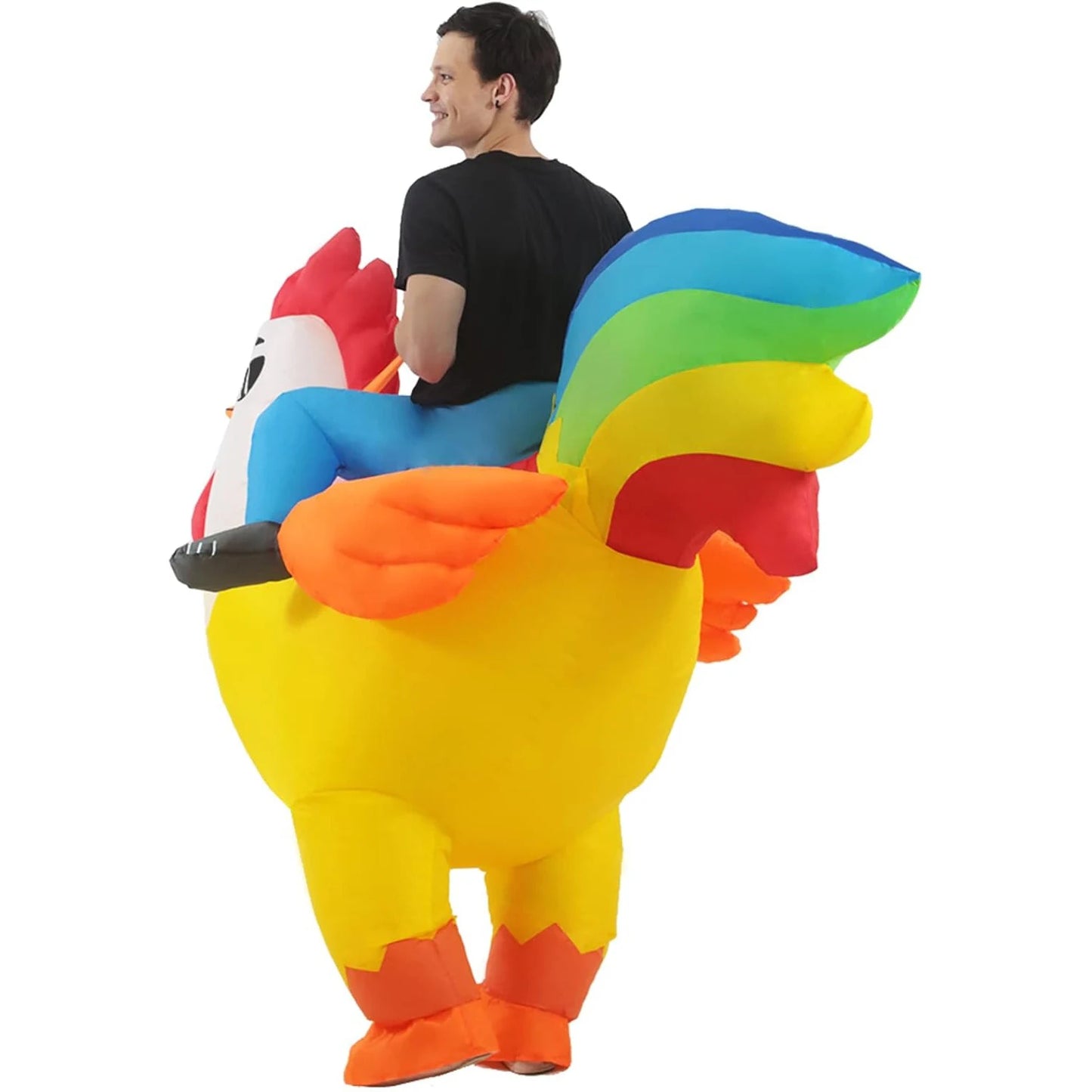 Inflatable Chicken Costume Adult Inflatable Costumes Women Men Ride On Rooster Costume Fancy Funny Chicken Blow up Costumes