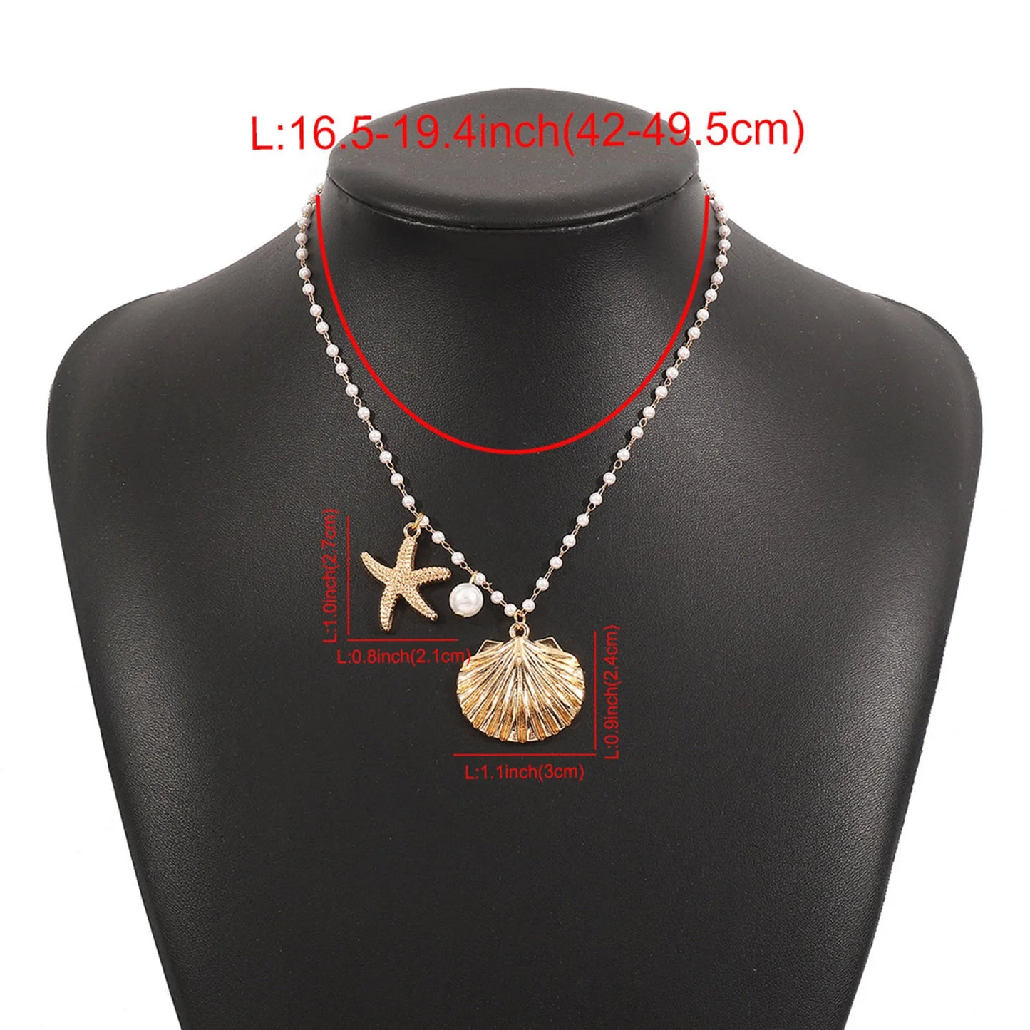 Collarbone Necklace with Seashell Pendant Safe Material Excellent Texture Necklace for Women Teen Girlfriend