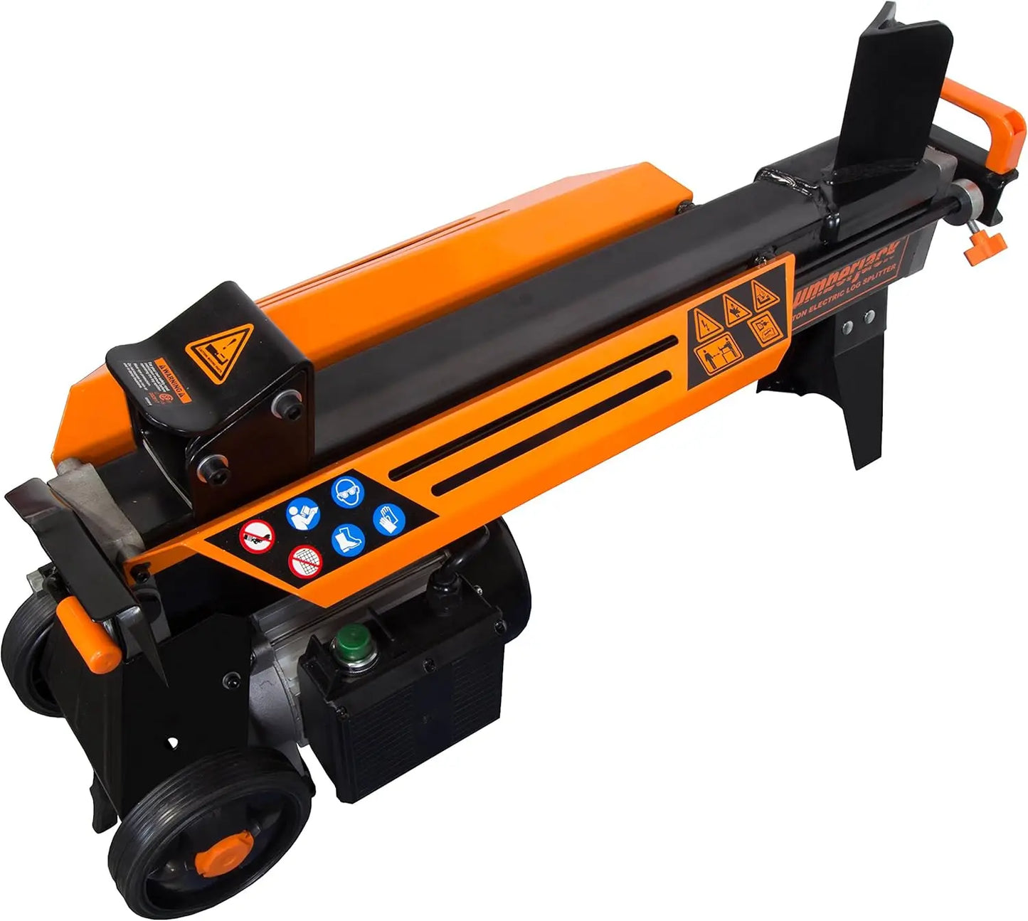 Electric Log Splitter, 6.5-Ton Capacity with Portable Stand (56208) 15A Motor 34-Inch Stand