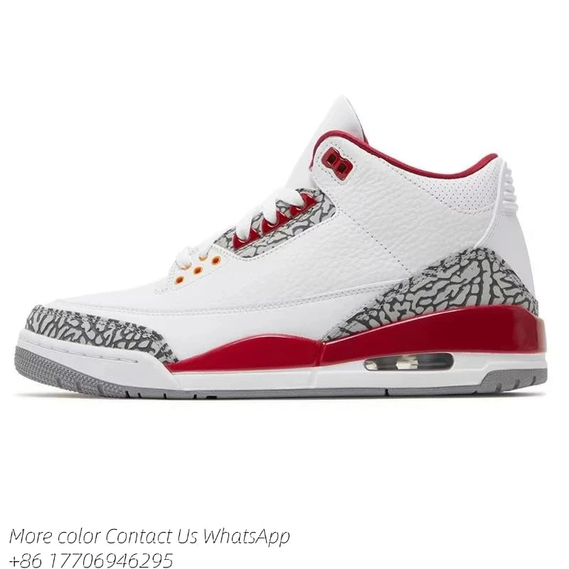 Designer 3 Shoes Sneakers 3 Blue Mens Womens 3s Black Cement Lvory Fear Pack Shoe Midnight Navy Woman Brown shoes