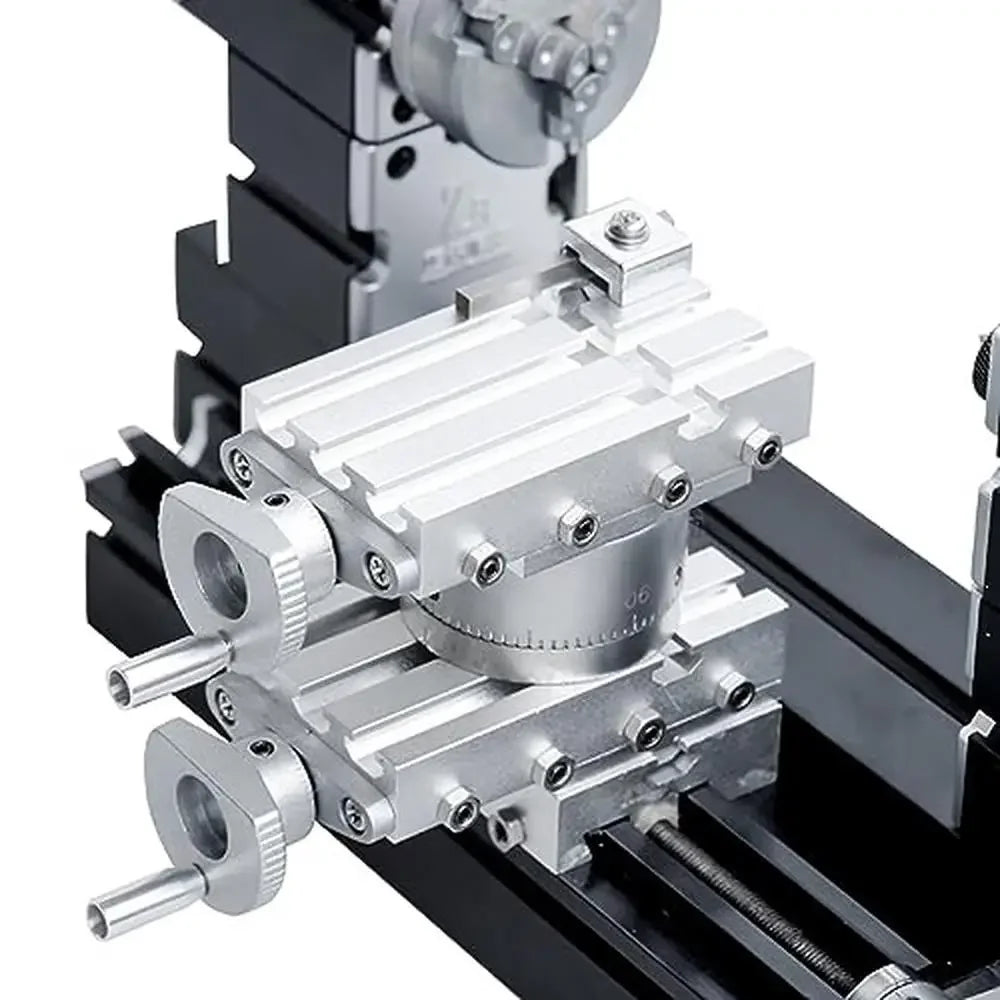 60W High Power Mini Metal DIY Rotating Lathe Machine Tools Base 12000 rpm Soft Metals Plexiglass Wood 150mm Processing Diameter