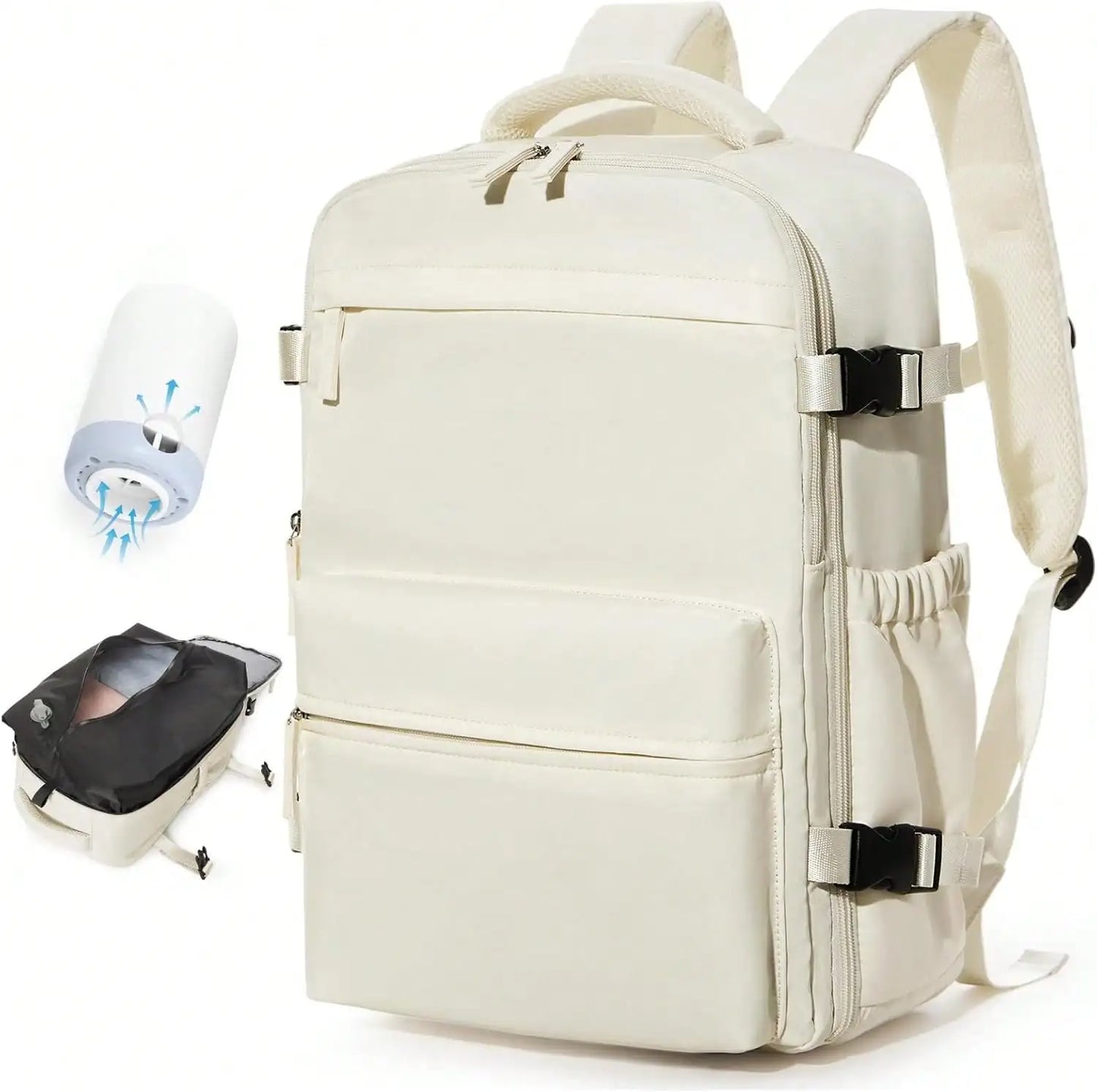 Vacuum Travel Backpack With Pump Flight Ready Carry On