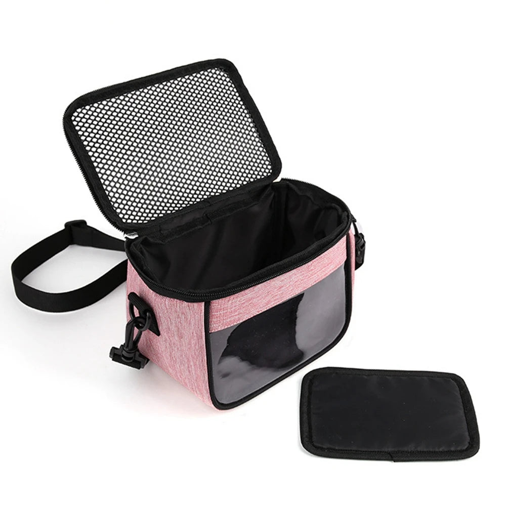 Small Animal Carrier Backpack for Small Pet Breathable Portable Outgoing Crossbody Travel Bag Windproof One Shoulder Bag