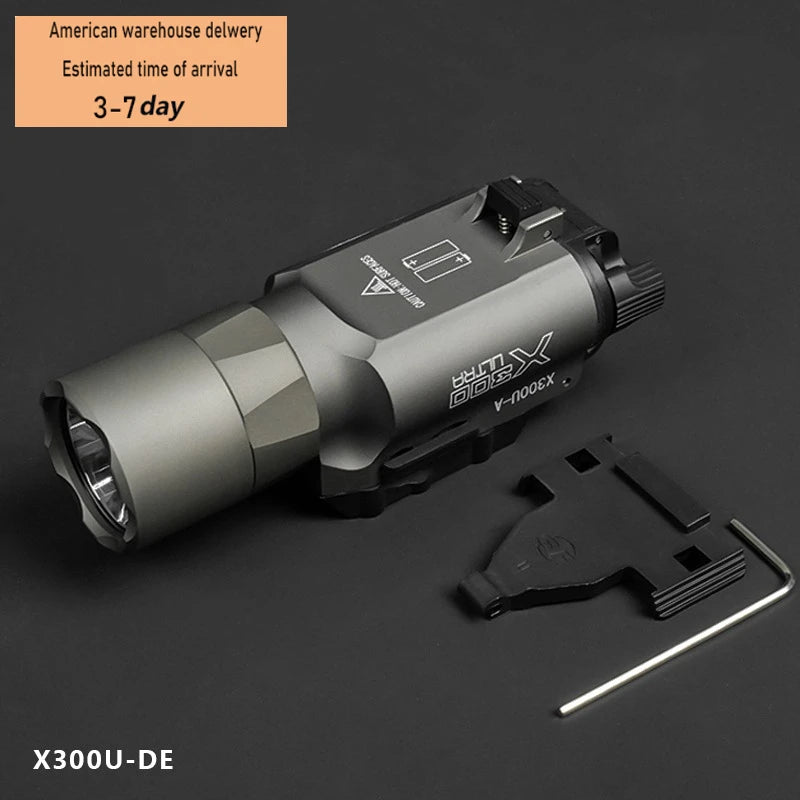 Tactical M600C M600 M300C X300U Flashlight 20MM Rail LED Scout Light Outdoor Camping Lamp Rifle Weapon Flashlight US Warehouse