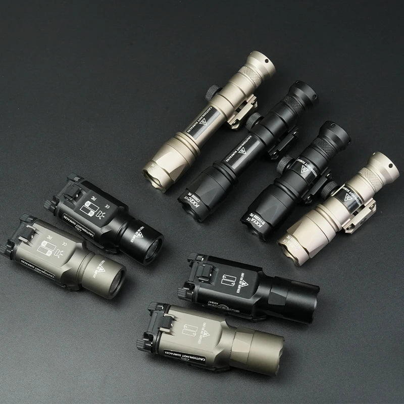 Tactical M600C M600 M300C X300U Flashlight 20MM Rail LED Scout Light Outdoor Camping Lamp Rifle Weapon Flashlight US Warehouse