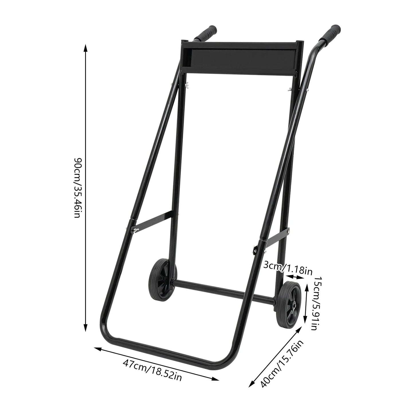 Outboard Motor Boat Stand Carrier Cart Dolly Storage Multi Purposed Marine With 2Wheels Transportation Hand Wheels Operated 70Kg