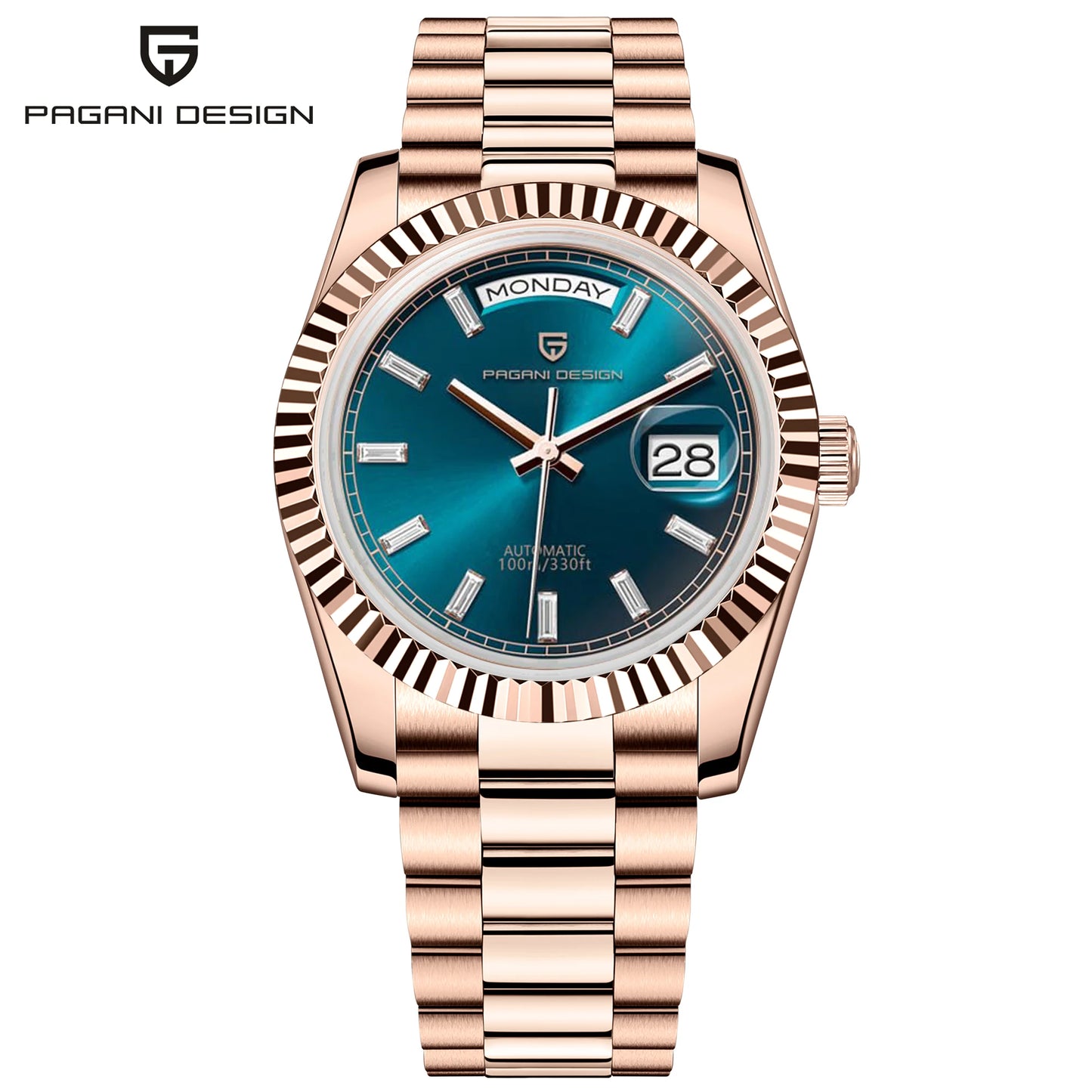 PAGANI DESIGN Men's Watches 2025 New Green Fashion Automatic Watch For Men ST16 Mechancial Wrist watch Men Stainless steel