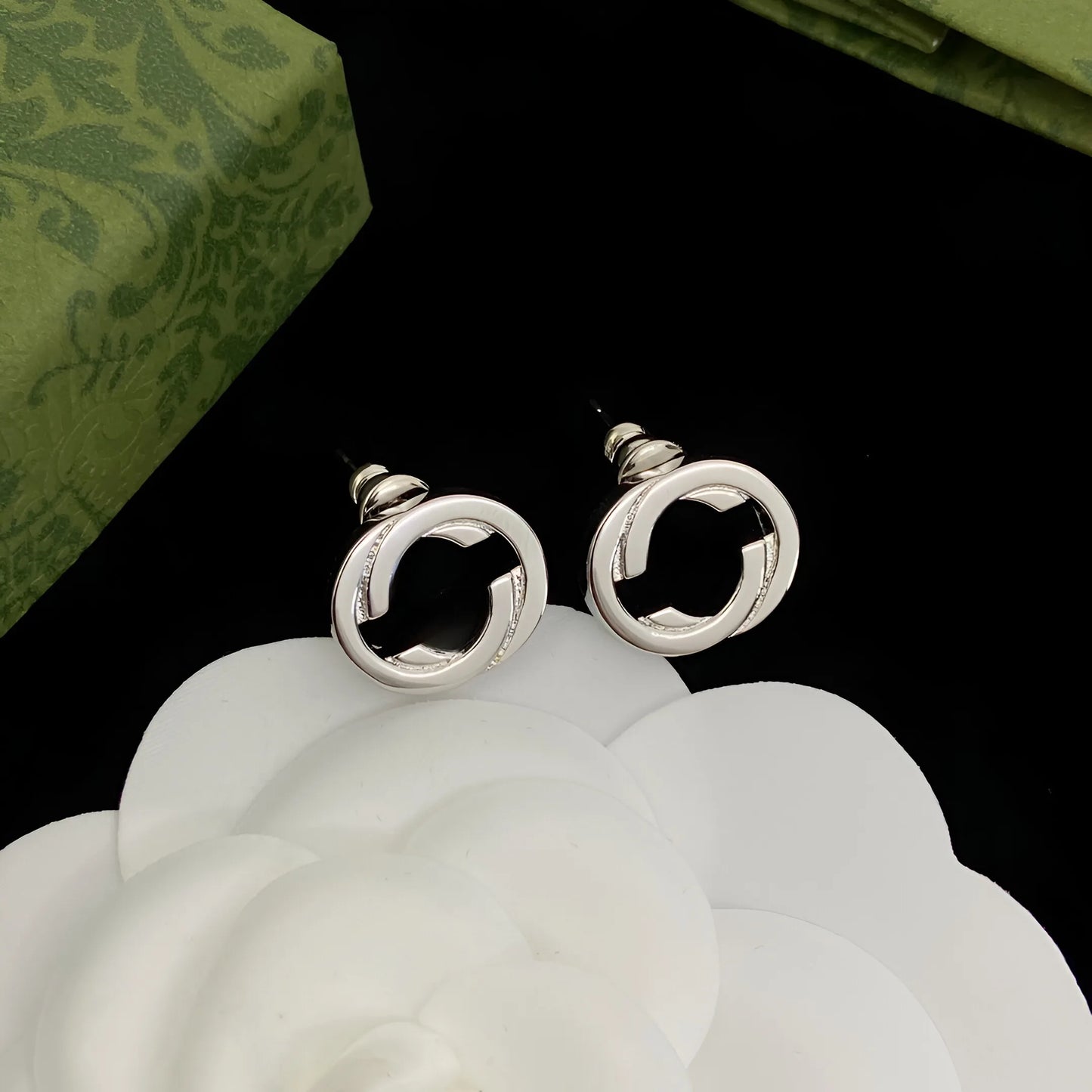 Women Earring Brass Round Stud Elegant Delicate Stainless Steel Gold Silver Minimalist Trendy Design For Daily Party Wear