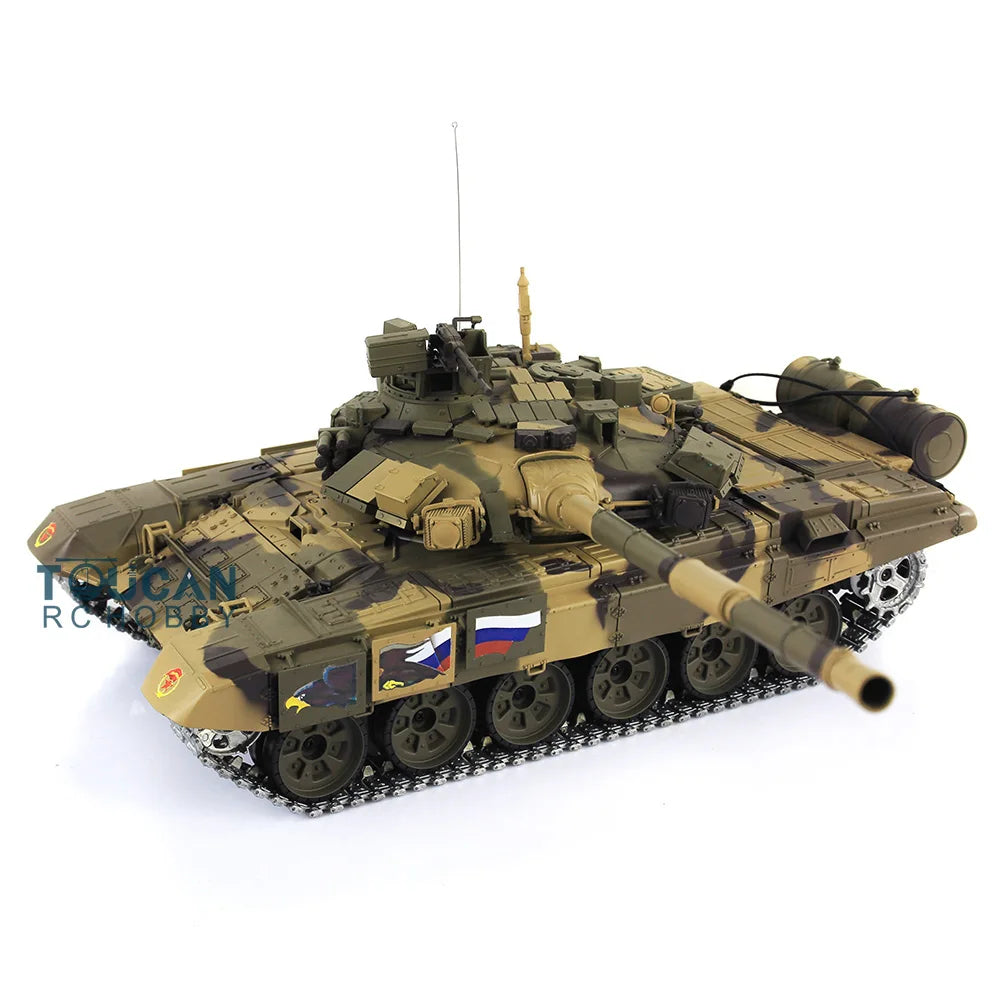 US Stock Boy Toys 2.4G 7.0 1/16 Scale HENG LONG Upgraded Metal Ver Russia T90 RTR Radio Control Tank Cars 3938 TH17846-SMT5