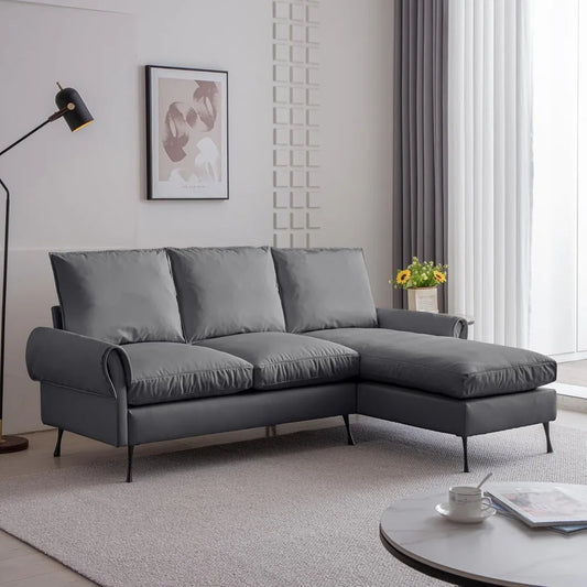 81" Sectional Couches for Living Room, Modern Sectional Sofa Couch with Reversible Chaise Lounge, Couch for Living Room