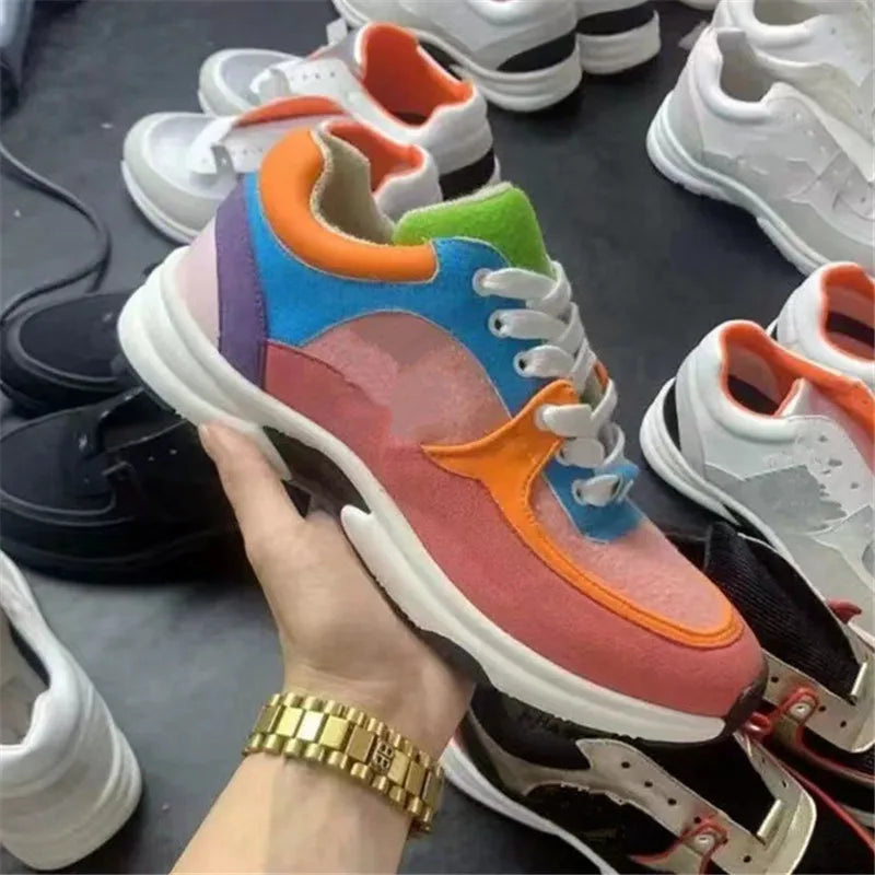 Camellia Leather Dress Loafers For Men And Women Breathable