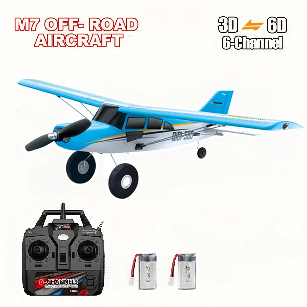 Qidi560 RC Plane Moore M7 Off-road 4CH Remote Control Airplane Brushless Fixed Wing Aircraft Model EPP Foam Toys for Children