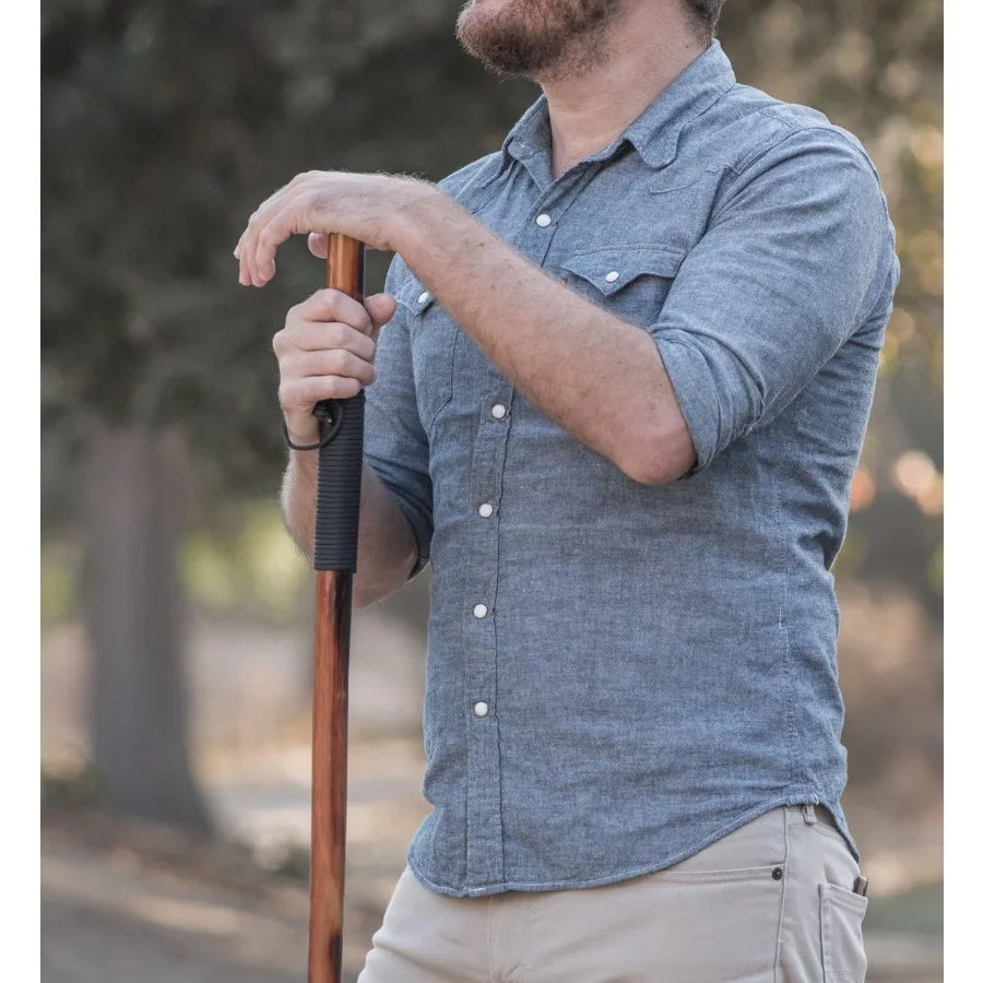 Survivor Ries Paracord Hiking Walking Stick 12 Ft 440 Lb