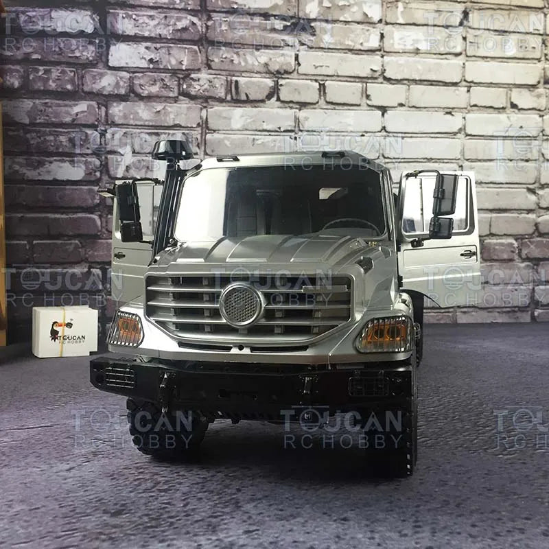 US Stock 1/14 JDM Metal 6x6 RC Off Road Car Tractor Truck Vehicle with Differential Axle Metal Chassis for Adults Toy TH17202