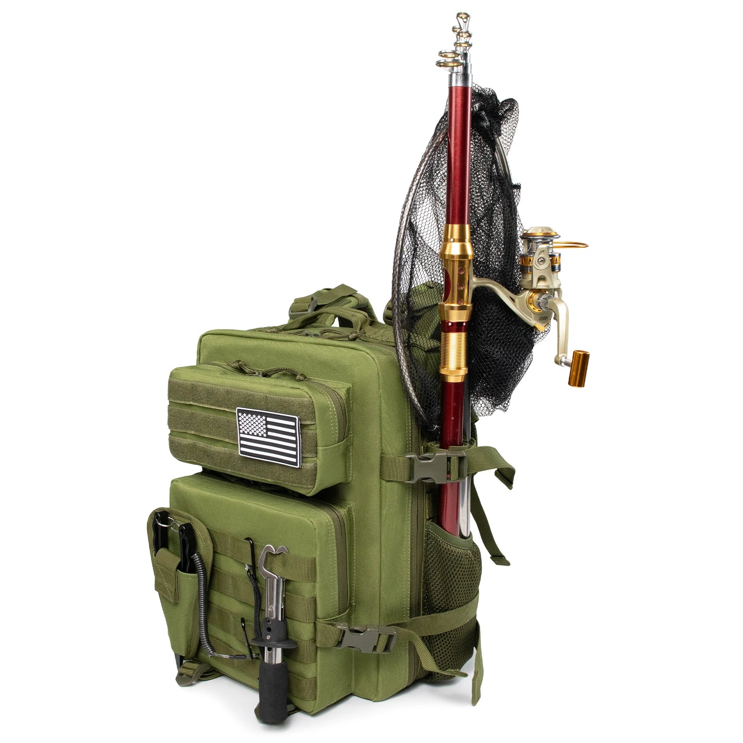 25L Fishing Hunting Bag Tactical Backpack Men's Travel Large Capacity Backpack Durable Waterproof Men's Outdoor Bag
