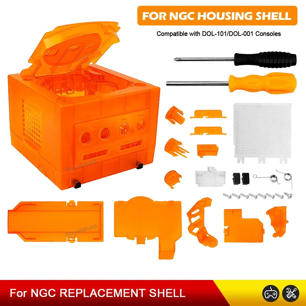NEW For Gamecube NGC Replacement Housing Shell Transparent Case Box For Gamecube NGC GC Gaming Console DOL-101/DOL-001
