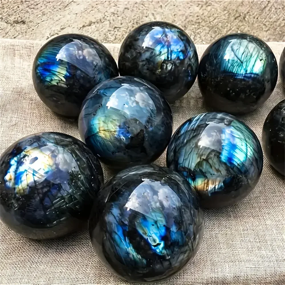 1pc astonishing blue light violet tourmaline crystal ball - natural quartz ball, used for home decoration,