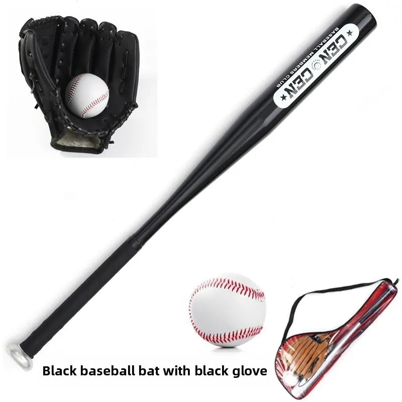Beginner Children's Baseball Equipment Set Leather Glove Youth Bapa Aluminum Alloy Basswood Oak Training Baseball Bat