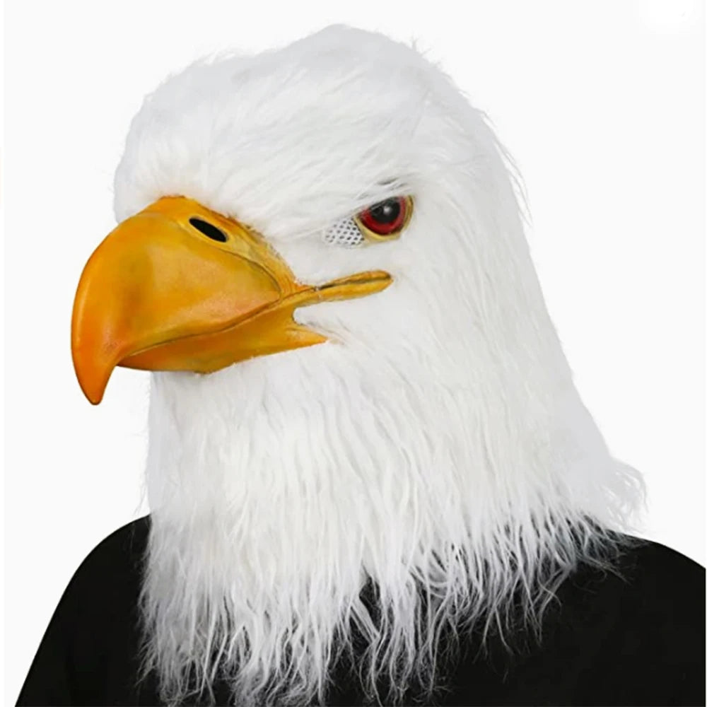 Latex Full Head Animal Bird Dove Dodo Parrot Pigeon Crow Masquerade Props Mask