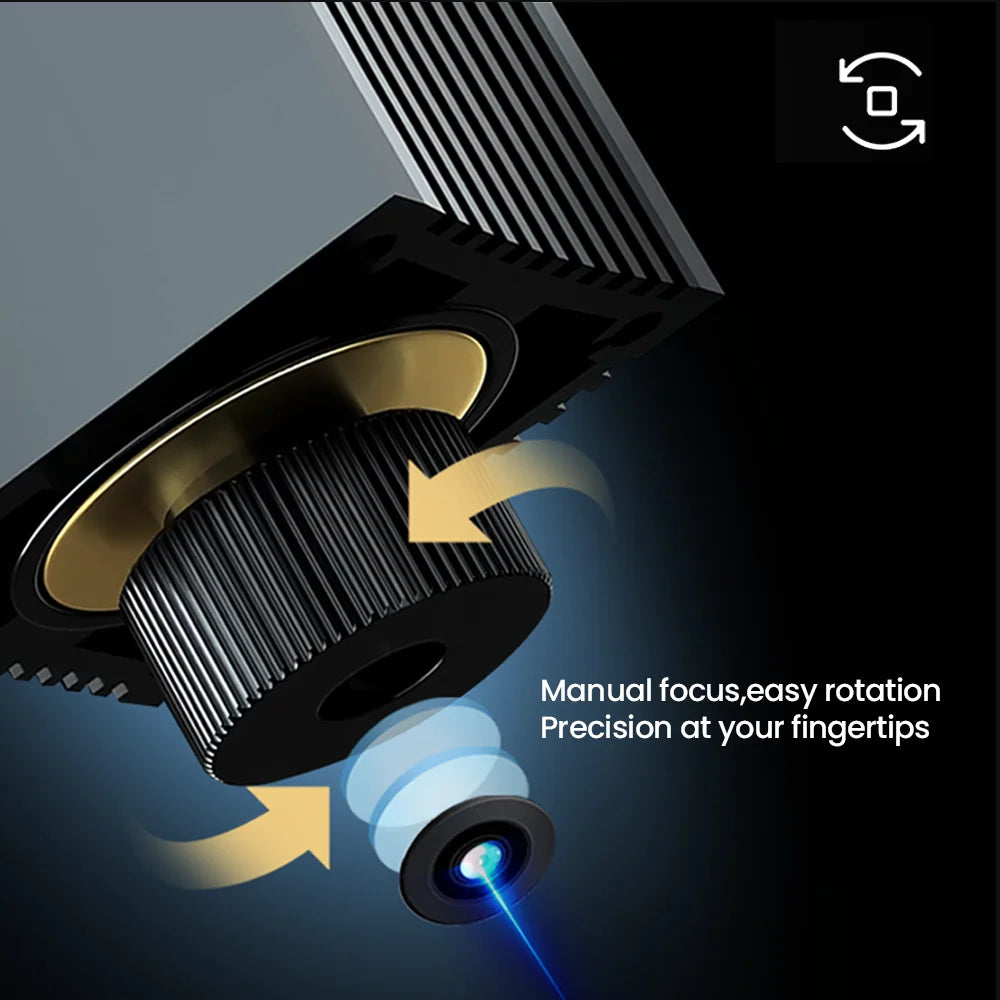 3000mW Laser Engraver Machine CNC Highly Accurate Portable 3W Laser Engraving Cutting Machine For Dog Tag Paper Leather Wood DIY