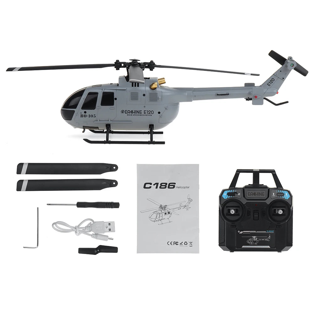 Eachine E120 RC Helicopter 2.4G 4CH 6-Axis Gyro Optical Flow Localization Flybarless Scale RC Drone Helicopter RTF RC Dron